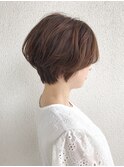 大人かわいい 前下がり くびれ 似合わせナチュラルショート