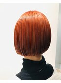 オレンジ×ボブ