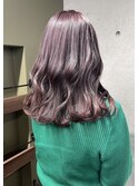 #高知 #美容室 #パープル #ワンブリーチ