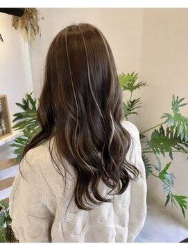 バーベナ(VERBENA) 【VERBENA】グレージュの細めコントラストハイライト