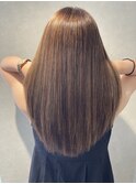 絹髪再現！美髪ストレートヘア（30代後半・くせ毛改善）