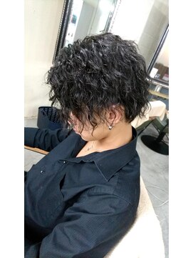 リエラ 新宿(RIERA) ウェットパーマ風メンズセット