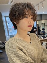 ロンドブルーム 天神大名店(Lond Bloom) 大人ショートボブショートカットココアアッシュくびれミディ