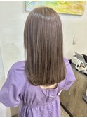 ラベンダー白髪ぼかし