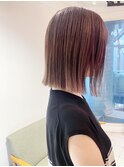 ラフミディアム切りっぱなしボブ