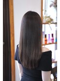 パープルグレージュロングレイヤー