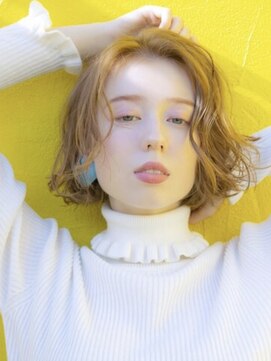 プアメリア 名古屋(Puamelia) トリートメント ブリーチなしダブルカラー 前髪縮毛矯正