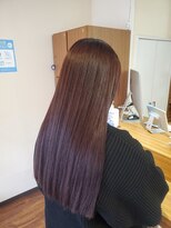 ノッシュ 七隈店(Hair Spa Nosh) ＃イノアカラー ＃10レベル＃カシスレッド＃縮毛矯正