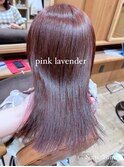 ピンクラベンダー ブリーチ無しWカラー 【stylist:Yumi】