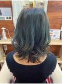 レイヤーカット☆アッシュカラー