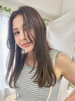 アコバイネオリーブ(aco by Neolive)の写真/[カット+髪質改善カラー¥7000]前髪と顔周りのレイヤーカットで小顔に★黄金比を計算した似合わせカット！