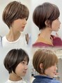 エアー 横浜(AIR) 骨格改善のショートヘア。骨格に合わせたカット技術