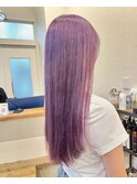 "ブリーチヘア"パープルヘア"