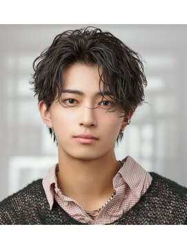 オーシャントーキョー 原宿(OCEAN TOKYO) 波巻きパーマメンズツイストスパイラルパーマセンターパート