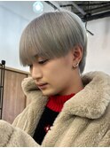 マッシュブリーチハイトーンハイライトスパイラルツーブロック