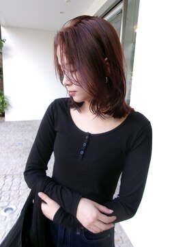 チクロヘアー(Ticro hair) @nkkn15 cassis brown