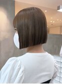ボブグレージュ韓国ヘアくびれミディミディアム_ba564442