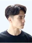 Hale刈り上げセンターパートフェザーパーマニュアンスパーマ原宿