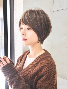 コール ネックス ザ サロン 表参道(COALL nex the salon) 斜めバング グレージュカラー シルキーベージュ マッシュパーマ