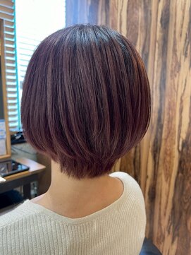 ヘアリゾート粋 トゥジュ 池袋東口店(tujuh) ショートレイヤー/透明感ブラウンベージュ