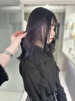 スウィープ(sweep)&nbsp;インナーカラー/ブルーラベンダー/デザイン/ブリーチ