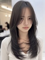 ネハス ナガオカ(nehus.nagaoka)&nbsp;xカット//ホワイトグレージュ/レイヤーカット/チェリーブラウン