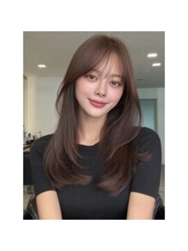 ラ ブーケ 中川中島店(La Bouquet) 韓国風マロンブラウンで叶う上品艶ミディ