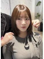 コフィー バイ メルト 吉祥寺(cofy by melt) 【中澤彩乃】顔周りレイヤーカットボブ韓国風前髪吉祥寺ブラウン