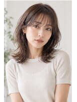 ヘアアンドメイク アース 入間店(HAIR&MAKE EARTH) 透け感レイヤーミディアムヘア