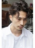 メンズパーマ　グランジパーマ　ツーブロック　刈り上げ