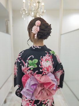 ヘアセットサロン ラシク(LaCQ) ボリュームのあるカールアップ×浴衣