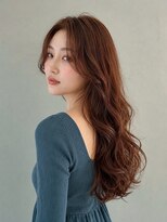 モト 船橋(moto)&nbsp;韓国ロングレイヤー低温デジタルパーマ艶髪シナモンカッパー船橋