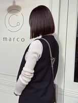 マルコ(marco)&nbsp;まとめられるボブ/艶髪/透明感ショートボブ