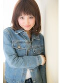 ショートバングで【甘辛ミディ】