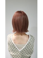 エデュコスゥリール(educo per sourile)&nbsp;オレンジベージュ艶カラー×外ハネボブ【自由が丘】