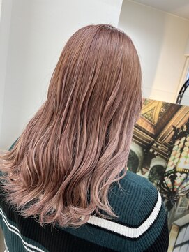 アールモンドヘア新世界 【北見】#ブリーチカラー#パールピンク#ダブルカラー