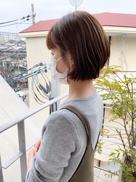 オーシャン(Ocean) ［OCEAN Hair&Life 水田成美］大人気☆ミニボブ/束感ショート