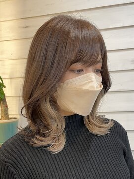 フレリス(FreRis) インナーカラー×シアーベージュ☆ アンブレラカラー/イメチェン