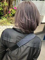ハーツ(Heart's)&nbsp;30代40代50代◎大人ショートボブナチュラル白髪ぼかしハイライト