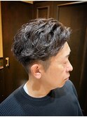 ビジネスパーマ　ショートパーマ　メンズ　大宮