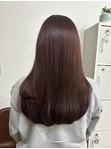 顔周りレイヤーたっぷり  韓国×ワンホン カシスカラー