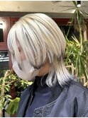 デザインカラーウルフダブルカラーインナーカラーケアブリーチ