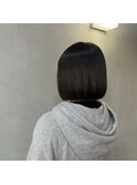 切りっぱなしボブ