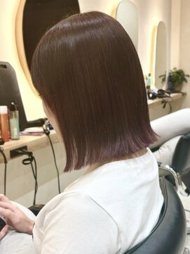 ヒビヲ(HIBIO) ブラウンカラーミルクティーベージュブリーチなしダブルカラー