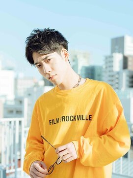 アゲート(Agate) 【錦糸町美容院Agate】アッシュブラック×ツーブロック刈り上げk