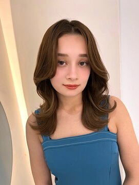 オーシャンヘアリゾート(Ocean hair resort) ＊ヘーゼルベージュ外ハネウェーブミディアム＊