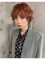 ソル ジングウマエ(SOL JINGUMAE)&nbsp;10代20代ウェーブオレンジショートカット