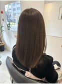 【お客様スタイル】シナモンベージュカラー×ミディアムヘア