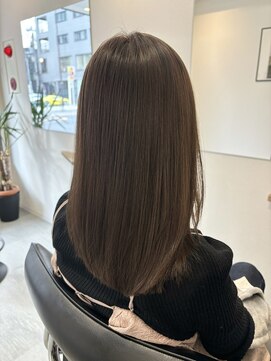 コニー アンド リリー(conne&riri) 【お客様スタイル】シナモンベージュカラー×ミディアムヘア