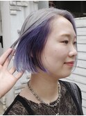 !ダブルカラーハイトーンケアブリーチデザインカラー派手髪#原宿